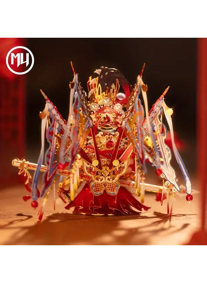 General Cat 3D Metal Puzzle Assembly Model Handmade Ornament Red Golden Gift - Image 5